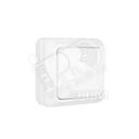 Олимп Выключатель одноклавишный белый наружный О0021 Универсал