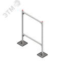 Опорная конструкция для горизонтальных прямоугольных воздуховодов и металлических лотков кабеленесущих систем TECHNORAPTOR STEELFOOT 1000х1500 КМ-профиль