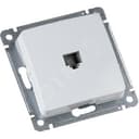 MASTER Розетка телефонная скрытой установки, в рамку, белый