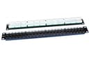 Патч-панель 19", 1U, 24 порта RJ-45, категория 5e, Dual IDC, ROHS, цвет черный Hyperline PP3-19-24-8P8C-C5E-110D