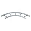 Угловая секция 90° лестничного лотка 60х500 мм R=500 мм. LB 90 650 R5 FS