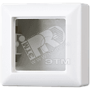 Коробка для накладного монтажа 1-я с негорючим основанием, в комплекте с рамкой  для установки устройств и накладок серии A  для горизонтальной/вертикальной установки  Серия- AS500  Материал- дуропласт  Цвет- белый