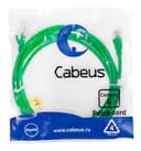 Патч-корд UTP, категория 6, 3 м, неэкранированный, зеленый Cabeus PC-UTP-RJ45-Cat.6-3m-GN