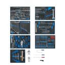 Набор инструментов "BOARD" для тележки, 15 ложементов, 325 предметов