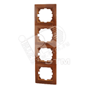 MIRA Рамка 4 поста вертикальная сосна