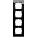 Рамка 4-постовая, стекло Black Glass