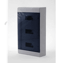 Щит распределительный навесной на 36 модулей с дверцей белый IP40 (ЩРн-П-36) RUVinil