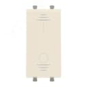 Avanti Выключатель двухполюсный одноклавишный модульный,  Ванильная дымка, 1 модуль