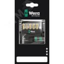 Набор бит с битодержателем Bit-Check 12 Wood 1 SB для работ по дереву 12 предметов с держателем-еврослот для подвеса комплектация: 1x 887/4 RR Универсальный держатель Rapidaptor с кольцевым магнитоммагнитным кольцом 1/4X57 мм 4x 855/1 TH Насадки