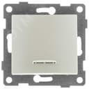 Выключатель одноклавишный Bravo инд, механизм, 10А, 250В, жемчуг С10В18-028 GUSI Electric