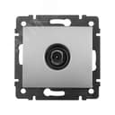 VALENA Розетка телевизионная TV проходная в рамку алюминий 14дБ 770131 LEGRAND