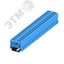 Клемма TB 2-2 на DIN-35, фронт.подключение, сечение 2,5 мм. кв., синий.