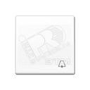 Клавиша для выключателя с символом  звонок   белая