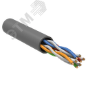 Витая пара U/UTP кат 5E 4х2х0.52 LSZH серый 305м РФ/Т