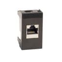 Розетка RJ-45 кат.6,экр,Viva,1 мод.,черн DKC 45268