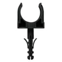 Крепеж-клипса с дюбелем черная d25 мм в малой упаковке (10шт/450шт уп/кор) Промрукав