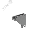 Угол вертикальный внешний L 50х50 мм с разворотом трассы на 90 гр. ПЛЮС HD85 КМ-профиль