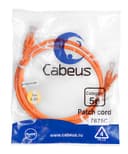 Патч-корд UTP, категория 5e, 1 м, неэкранированный, оранжевый Cabeus PC-UTP-RJ45-Cat.5e-1m-OR