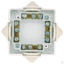 IP44 Коробка ответвительная открытой установки КОА-001 с контактной группой 78х78х42, белая