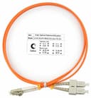 Шнур оптический duplex, LC-SC, 62,5/125 mm, 1м, LSZH Cabeus FOP-62-LC-LC-1m