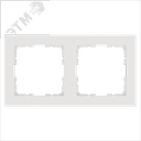 Рамка G-Classic 2-постовая, цвет белый глянцевый Jasmart