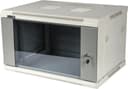 Шкаф настенный серии Pro, 9U 600x450, стеклянная дверь, серый TWT TWT-CBWPG-9U-6x4-GY