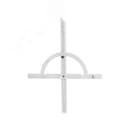 Угломер нониусный 10-170 град (250x500мм 1 град) регулир.рейка (ГРСИ №83810-21)