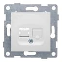 Розетка компьютерная RJ45 Ugra, механизм, одинарный, белый