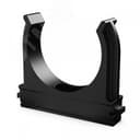 Крепёж-клипса для труб Полистирол черная d50 мм в малой упаковке (5шт/200шт уп/кор)