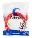 Патч-корд медный U/UTP категория 5е (2м) LSZH (красный) Cabeus (PC-UTP-RJ45-Cat.5e-2m-RD-LSZH)