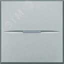 Axolute. Кнопка аксиальная одноклавишная 10А 250В. Автоматические клеммы. 2 модуля. Цвет Алюминий