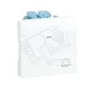 Кнопка клавишная звонок с подсветкой, 10А 250В, S27 слоновая кость