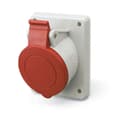 Розетка панельная с наклоном IP44 32А 2P+E 230В DKC DIS4133263
