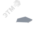 Крышка лотка монтажного углового 45 горизонтального ЛР45Г.200.15.318.1,5.1