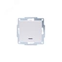 VESNA Выключатель с подсветкой белый