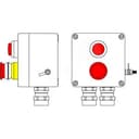 Взрывозащищенный пост управления из полиэстера CPE-Р-03 -(1xLR(250) -1xP3E(11)) - 2x6018AASBKGM2SB(C)1Ex d e IIC T6 Gb / Ex tb IIIC T80°C Db IP66