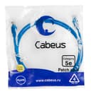Патч-корд UTP, категория 5е, 1.5 м, неэкранированный, синий Cabeus PC-UTP-RJ45-Cat.5e-1.5m-BL