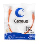 Патч-корд медный U/UTP кат.5е (0,3м) LSZH (оранжевый) Cabeus (PC-UTP-RJ45-Cat.5e-0.3m-OR-LSZH)