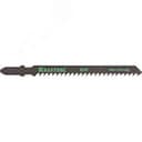 Полотна , T111C, для эл/лобзика, Cr-V, по дереву, ДВП, ДСП, грубый рез, EU-хвост., шаг 3мм, 75мм, 2шт ЗУБР