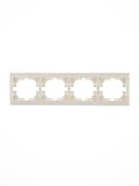 Рамка 4-м Mira горизонт. крем. LEZARD 701-0300-149