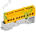 TEKFOR Шина PE земля изолированная на универсальном держателе 6х9-10-ЖЗ TF-NN10-10-KL-K52 IEK