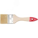 Кисть флейцевая "Оптима", натур. cветлая щетина, деревянная ручка 2" (50 мм)