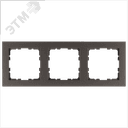 Рамка G-Classic 3-постовая, цвет Мокко