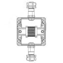 Взрывозащищенная клеммная коробка из алюминия TBE-A-12-(6xCBC.2)-1xKAEPM2MHK-20(A)-1xKAEPM2MHK-20(C)1Ex e IIC Т5 Gb / Ex tb IIIC T95°C Db IP66