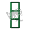 Рамка 3 поста универсальная ударопрочная зеленая JUNG