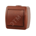 Ната Выключатель одноклавишный вишня Lezard