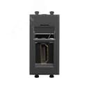 Avanti HDMI розетка модульная, тип А-А, , Черный матовый, 1 модуль