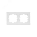 VESNA  Рамка 2-ая горизонтальная б/вст белая