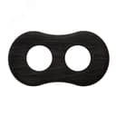 Шедель Рамка 2-х постовая (Угольно-черный) скрытый монтаж  BF8