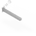 Консоль двойная 40х80 L500 (s:4) П-образная усиленная гор.цинк